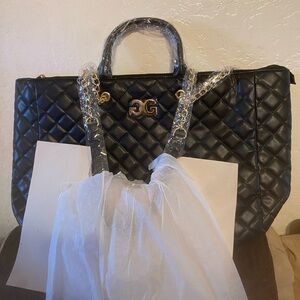 Black Quilted Women's Bag